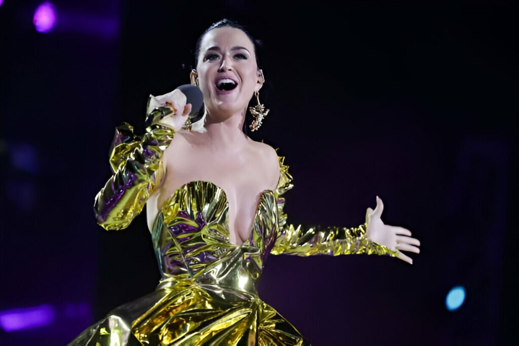Katy Perry UK Tour 2025 Katy Perry performing live on stage during The Lifetimes Tour 2025 in the UK, thrilling fans with her greatest hits and a spectacular stage show