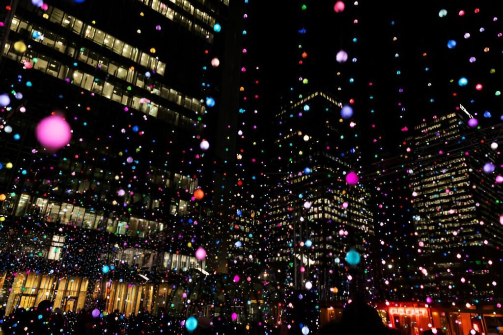 Magical light displays at Canary Wharf Winter Lights 2025. Canary Wharf Winter Lights 2025 illuminates buildings and streets with spectacular light art displays