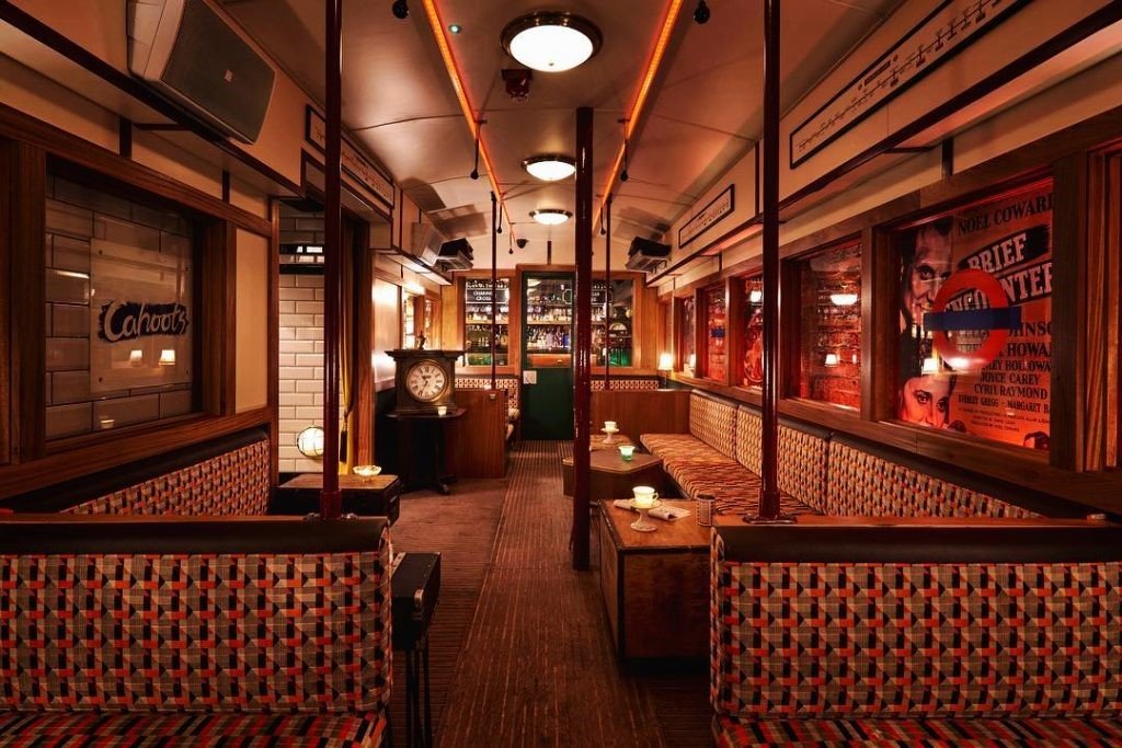 Cahoots – London’s Hidden Underground Bar A vintage 1940s-themed underground cocktail bar in a disused London tube station