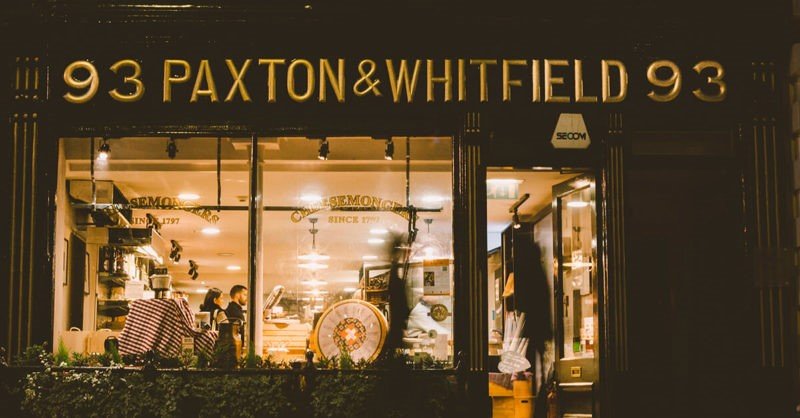 Paxton & Whitfield – The Oldest Cheesemongers in London A historic cheese shop with shelves full of artisanal cheeses