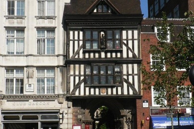 St Bartholomew’s Gatehouse London A medieval timber-framed gatehouse in London with Gothic detailing