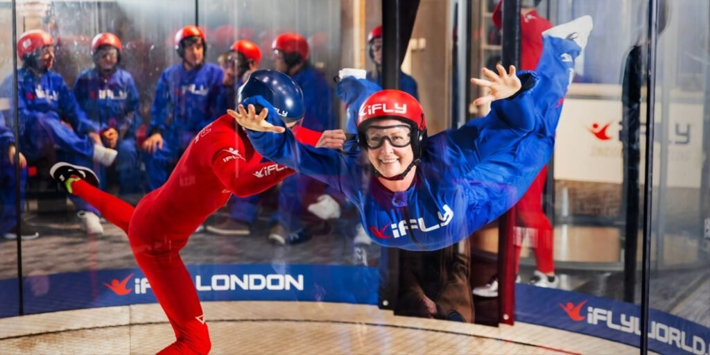 Try indoor skydiving in London at iFLY The O2 – Feel the thrill of flying in a safe wind tunnel, perfect for all adventure lovers