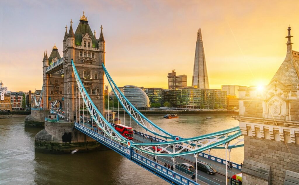Tower Bridge - Best Places to Visit in London - HouseToMotive The iconic Tower Bridge in London, lit up beautifully at night